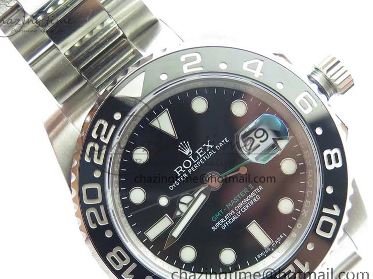 Master Black GMT A3186 Black Best II 116710LN Steel SS on Edition Bracelet 316L ROF Ceramic Dial 0422